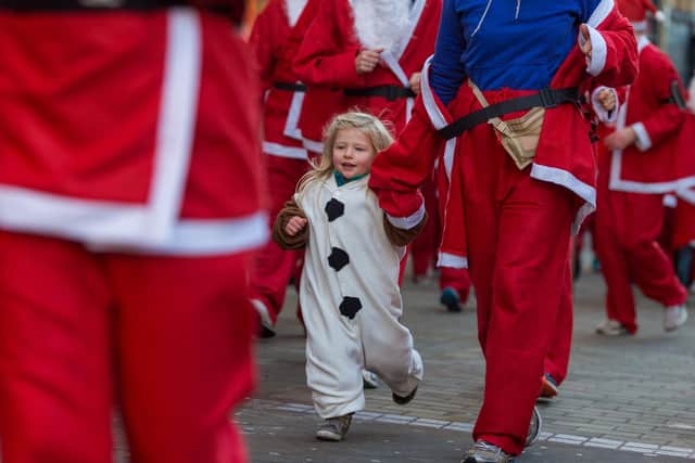 Last year's Big Leeds Santa Dash in ad of St Gemma's Hospice