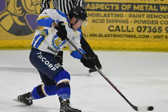 ON TARGET: Liam Charnock fored home four goals at the weekend as Leeds Chiefs did the double over Basingstoke Bison. Picture courtesy of gw-images.com