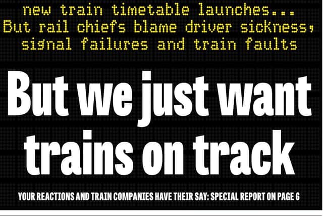 The YEP''s front page this week after train passengers faced disruption.