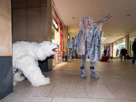 The polar bear was on the loose in Leeds