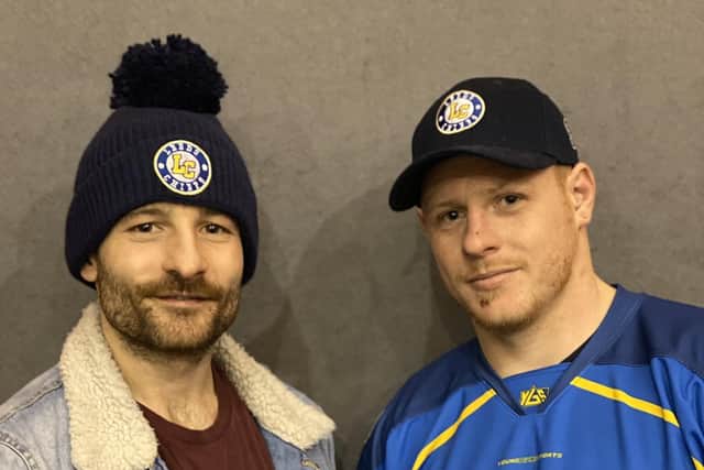 Leeds Chiefs' player-coach sam Zajac, left, with Ashley Calvert. Picture courtesy of Leeds Chiefs.