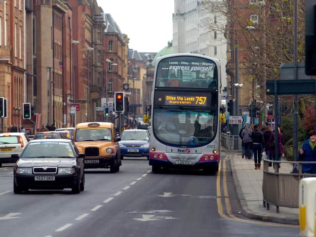 Christmas congestion is causing bus delays in Leeds city centre.