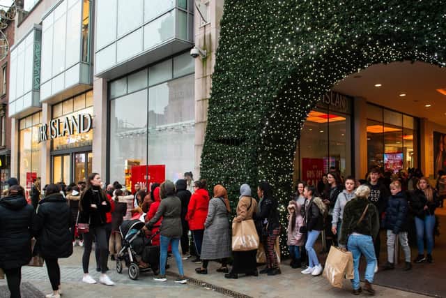 The city's shopping centres were buzzing with families making the most of the holiday season.