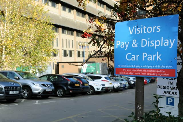 The car park at Leeds General Infirmary.