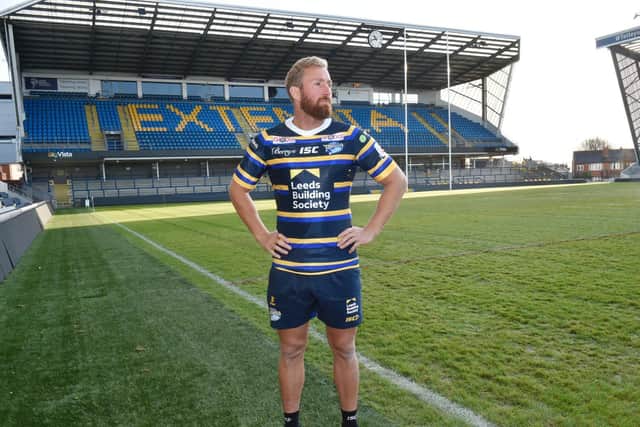 Matt Prior takes in his new surroundings at Emerald Headingley. Picture by Steve Riding.