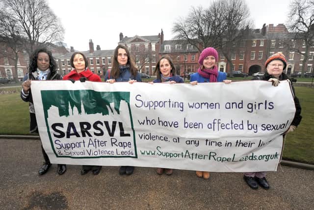 Katie Russell (centre right) co-founded SARSVL and is a spokeswoman for Rape Crisis England & Wales. Picture: Mark Bickerdike