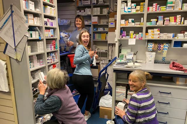 Staff at the pharmacy