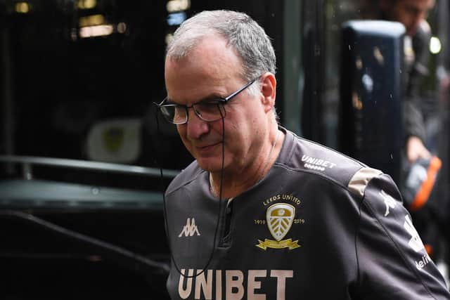 FIRST PREMIER TEST: For Leeds United under head coach Marcelo Bielsa. Photo by George Wood/Getty Images.