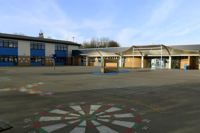 The outside space at the school is being re-vamped as part of improvements.