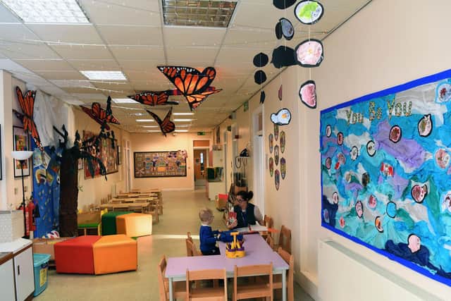 The Foundation Stage area at Sharp Lane Primary.