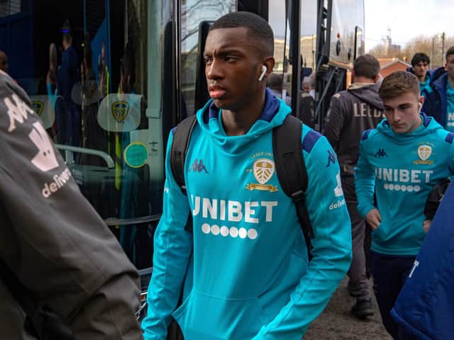 Eddie Nketiah was recalled by Arsenal after the West Brom game and Leeds United aim to replace him quickly (Pic: Bruce Rollinson)