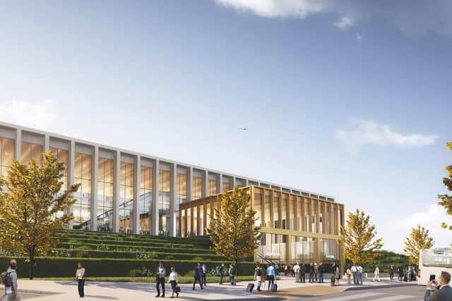 How the airport's new terminal is set to appear