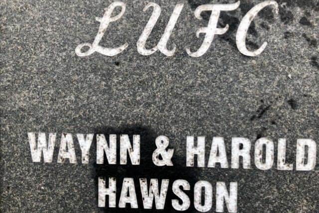 Harold's stone at Elland Road