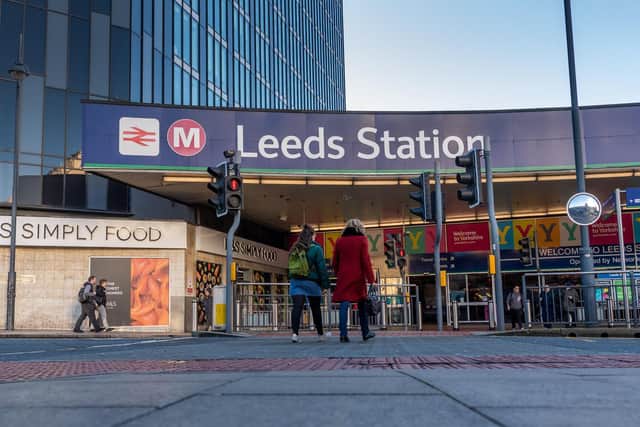 The therapy dogs will be at Leeds Station on Monday, January 20