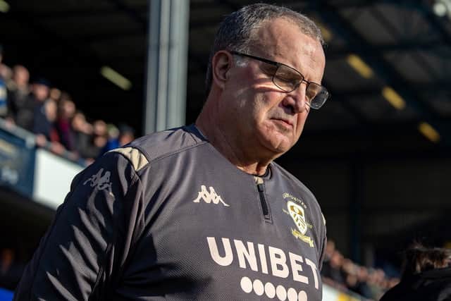Marcelo Bielsa's Leeds United were unfairly treated again in London, but yet again missed good chances in QPR defeat (Pic: Bruce Rollinson)