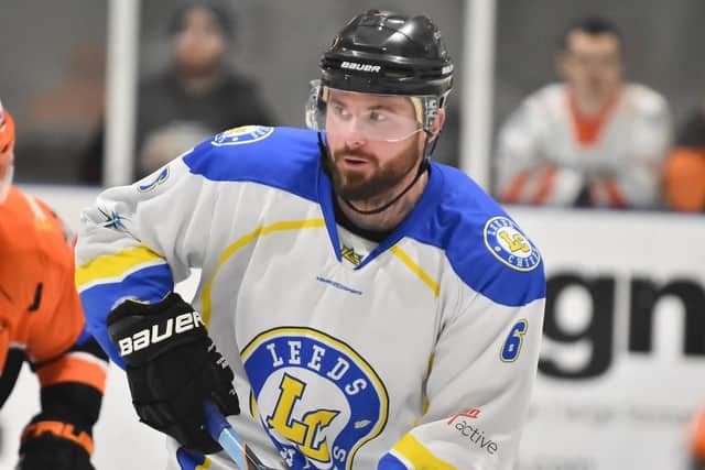 OFF THE MARK: Import forward Patrik Valcak opened his Leeds Chiefs account in Sunday night's win against Telford.Picture courtesy of Steve Brodie.