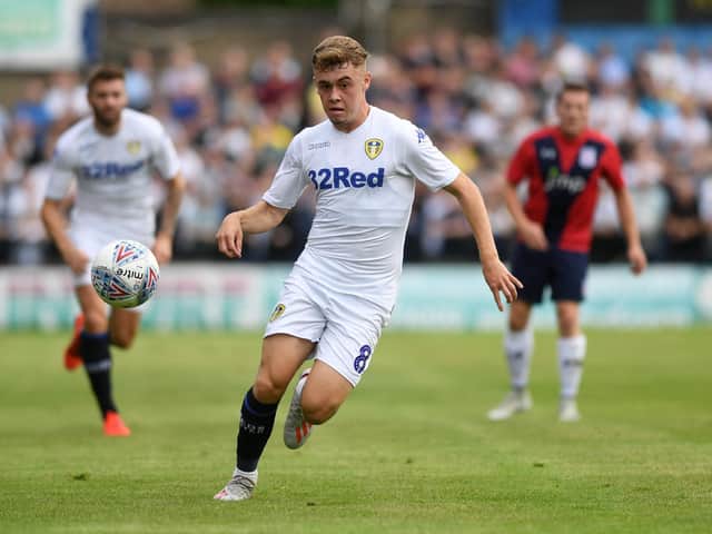 Alfie McCalmont is being moulded into a defensive central midfielder, like Kalvin Phillips, by Marcelo Bielsa (Pic: Jonathan Gawthorpe)