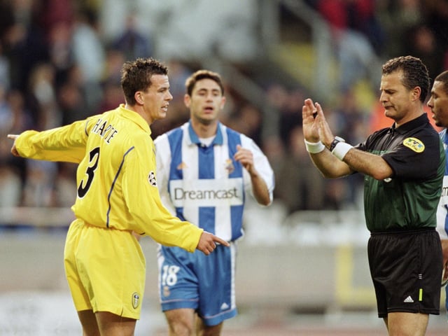 Leeds United survived a 90-minute battering to reach the semi-final of Europe's main club competition for 26 years but needed a mixture of good fortune and fantastic defending to achieve it in a pulsating game.