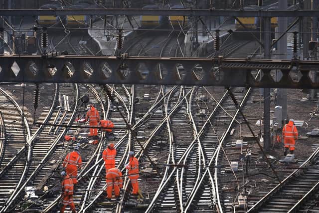 Work is being carried out to improve signalling on the East Coast Main Line (Photo: Stefan Rousseau/PA Wire)