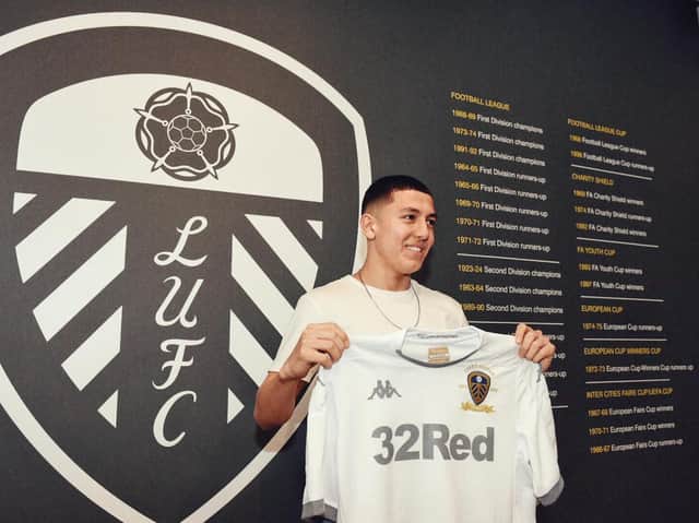 Leeds United's new signing from Manchester City, Ian Poveda (Pic: Leeds United)