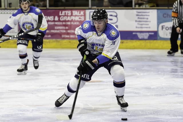 ON TARGET: Liam Charnock made it 4-0 against Milton Keynes in Coventry. Picture courtesy of Kevin Slyfield