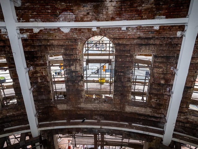 It was gutted by a huge fire in 2014