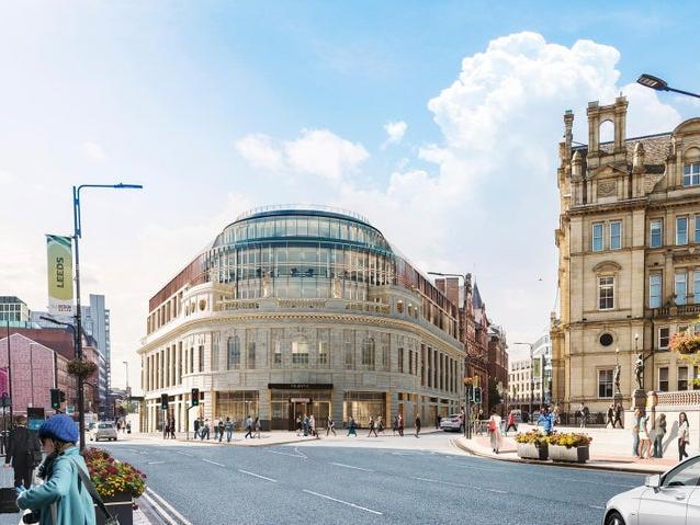 This is what the building will look like when the construction work is complete.