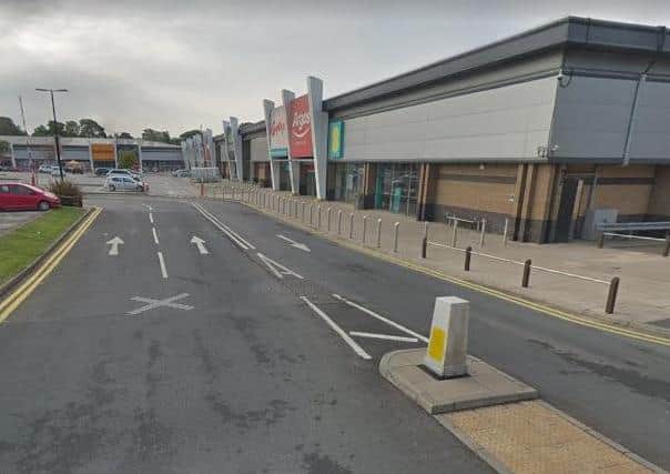 Winston Ashman rammed a police car during a 100mph chase after shoplifting at the retail park in Guiseley.