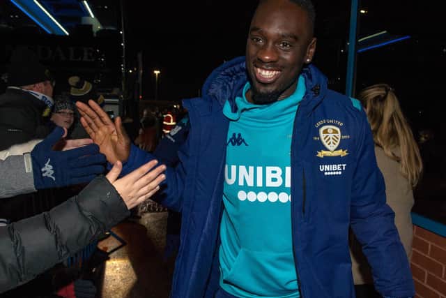 Jean-Kevin Augustin has hit all the right notes, without kicking a ball in anger for Leeds United (Pic: Bruce Rollinson)