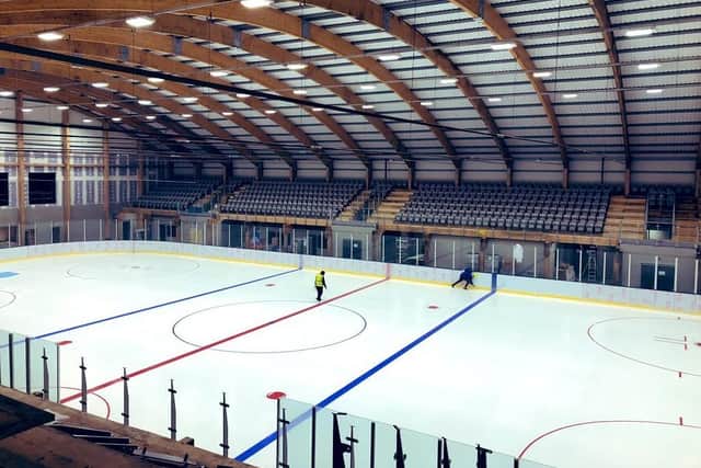 The Elland Road rink is nearing completion. Picture courtesy of Leeds Chiefs/Simon McGuinness.