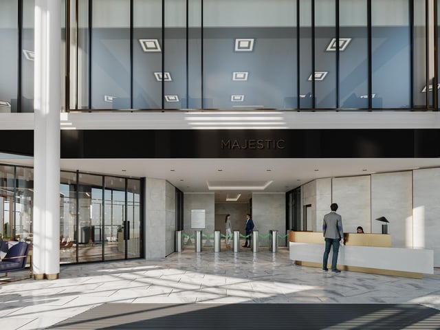 The inside foyer will be spacious and modern.