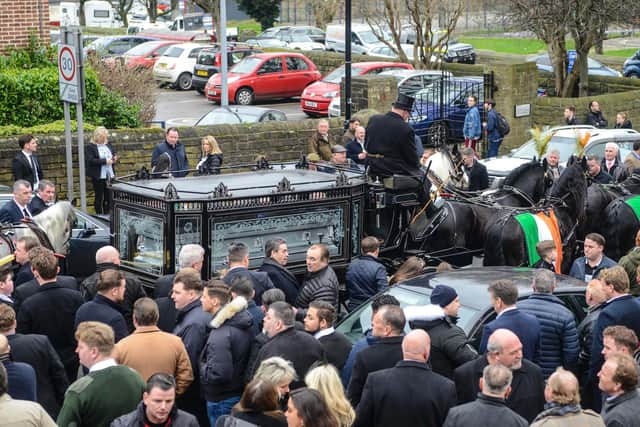 More than 1000 turned out for the funeral of Paddy Doran cc SWNS