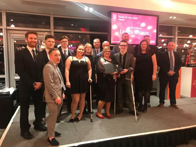 Wheelchair RL team of the year Leeds Rhinos. Picture: RFL.