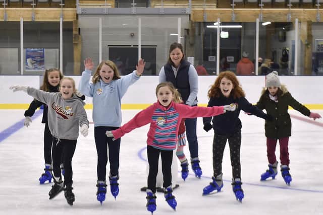 Excited skaters took to the rink this weekend