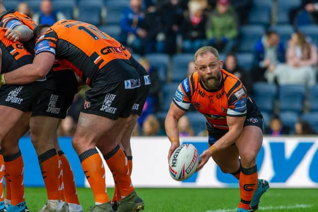 Paul McShane in action for Castleford Tigers in their win over Toronto Wolfpack.