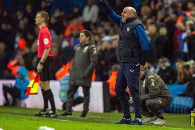 Paul Cook felt his side would have a physicality advantage and prepared his team to hurt Leeds from set-pieces (Pic: Bruce Rollinson)