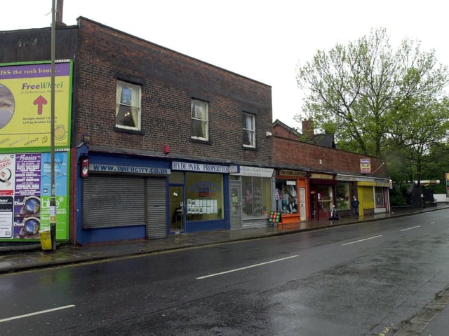 Properties across Leeds were earmarked for demolition to make way for Supeream. They included these on Headingley Lane in Hyde Park.