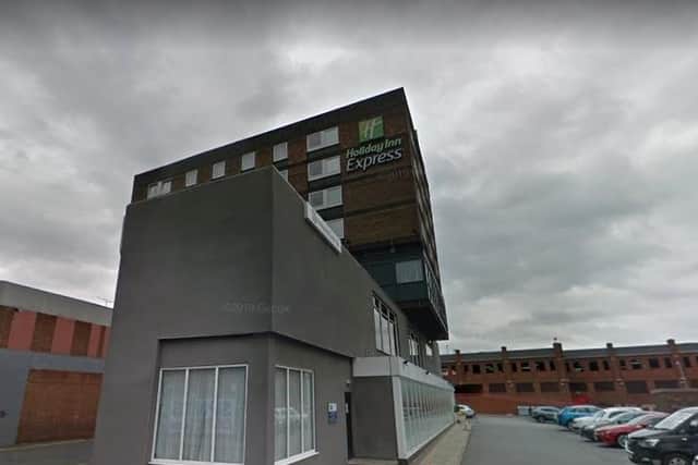 Igor Brzozowski carried out burglary in a room at the Holiday Inn, Wakefield, as the victim was asleep.