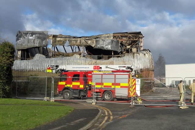 Demolition work has begun at Wakefield's Speedibake factory, just days after a fire tore through the building.