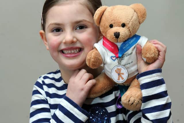 JessMitchelmore, aged 4, from Kippax had heart surgery when she was just two years old.