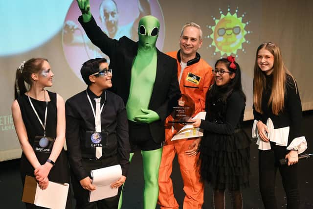 Jamie Hutchinson wins the adult making a difference for young people award.
