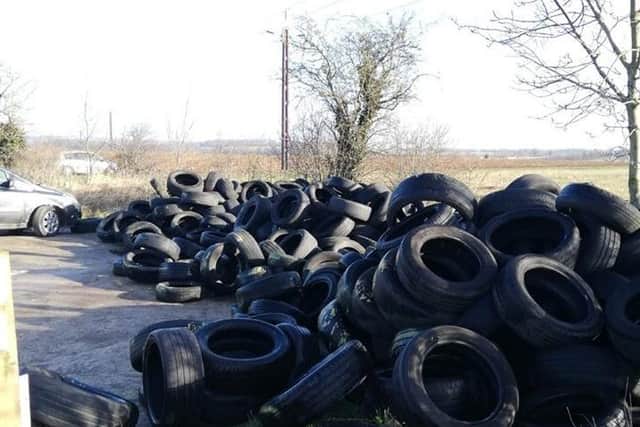 Tyres dumped