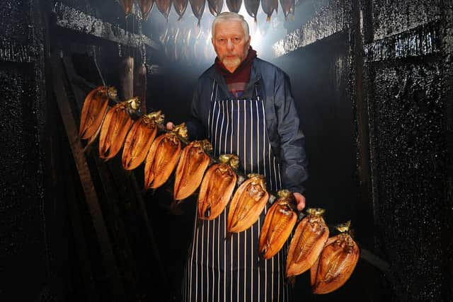 Barry Brown in the smokehouse at Fortune's Kippers, Whitby.
Picture: Simon Hulme
