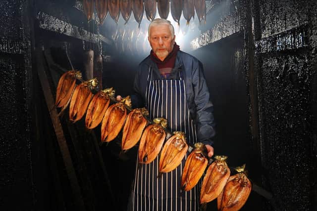 Barry Brown in the smokehouse at Fortune's Kippers, Whitby.
Picture: Simon Hulme
