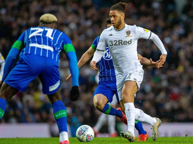 OUT: Leeds United's Tyler Roberts will not be involved at Brentford. Picture by Bruce Rollinson.
