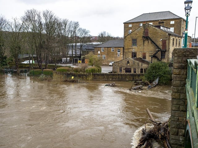 Flooding in the area also caused Cardigan Fields retail park to be evacuated.