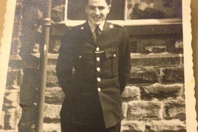 A family photograph of Inspector Barry Taylor earlier in his policing career.