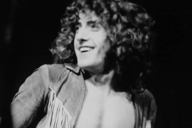 The Who's frontman Roger Daltrey on stage in Leeds in February 1970. (Picture credit: Chris McCourt).