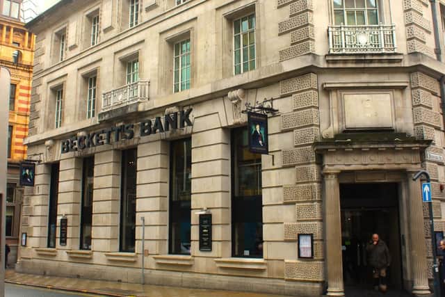 Beckett's Bank in Park Row, Leeds, is part of the JD Wetherspoon chain.