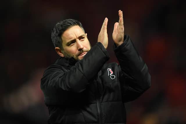 Lee Johnson believed his side were denied a '100 per cent' penalty against Leeds United at Elland Road (Pic: Getty)